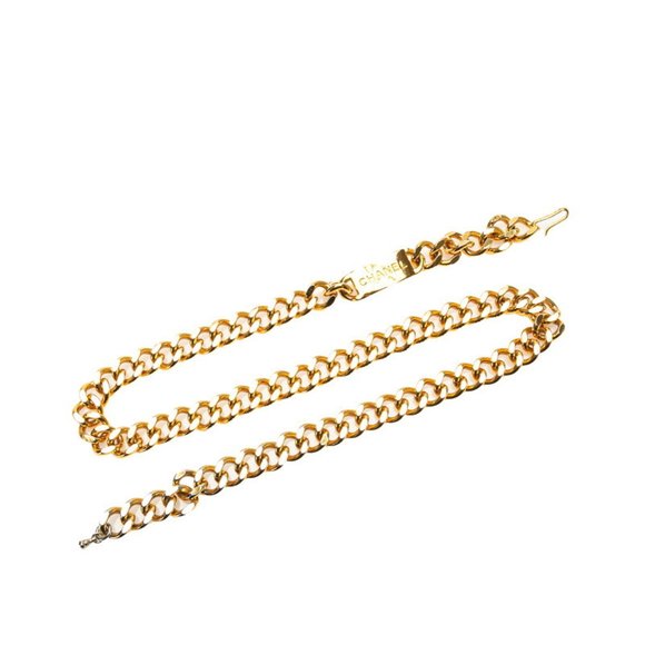 CHANEL Vintage Gold Belt - Picture 1 of 5